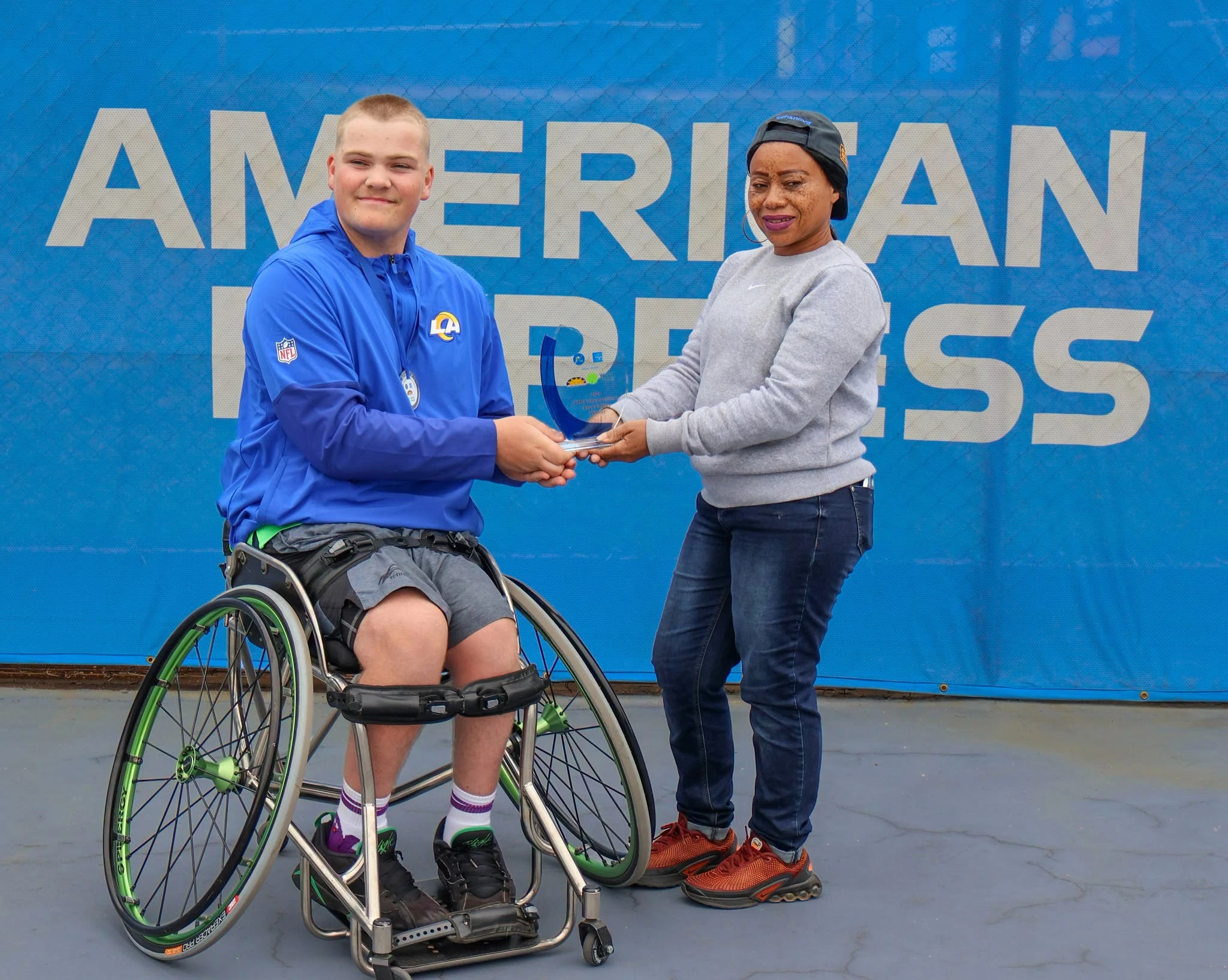Amex Ithembelihle Junior Tournament winners graphic with a player photograph. Photo: Tennis South Africa. Posted 2026-09-29.