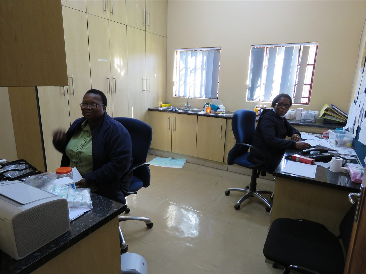 Staff in a school department.