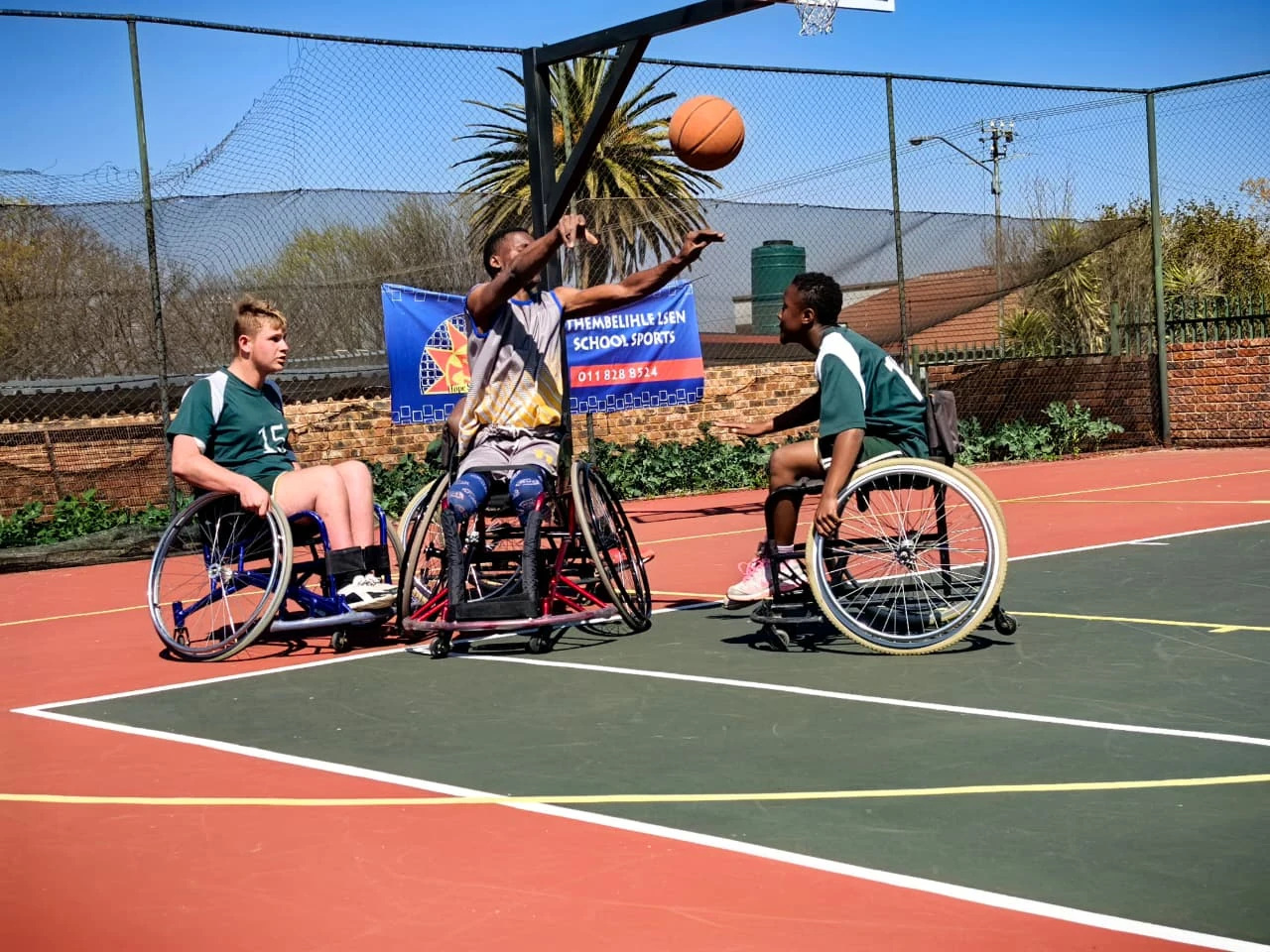 An original photograph retained from sports on the school website.
