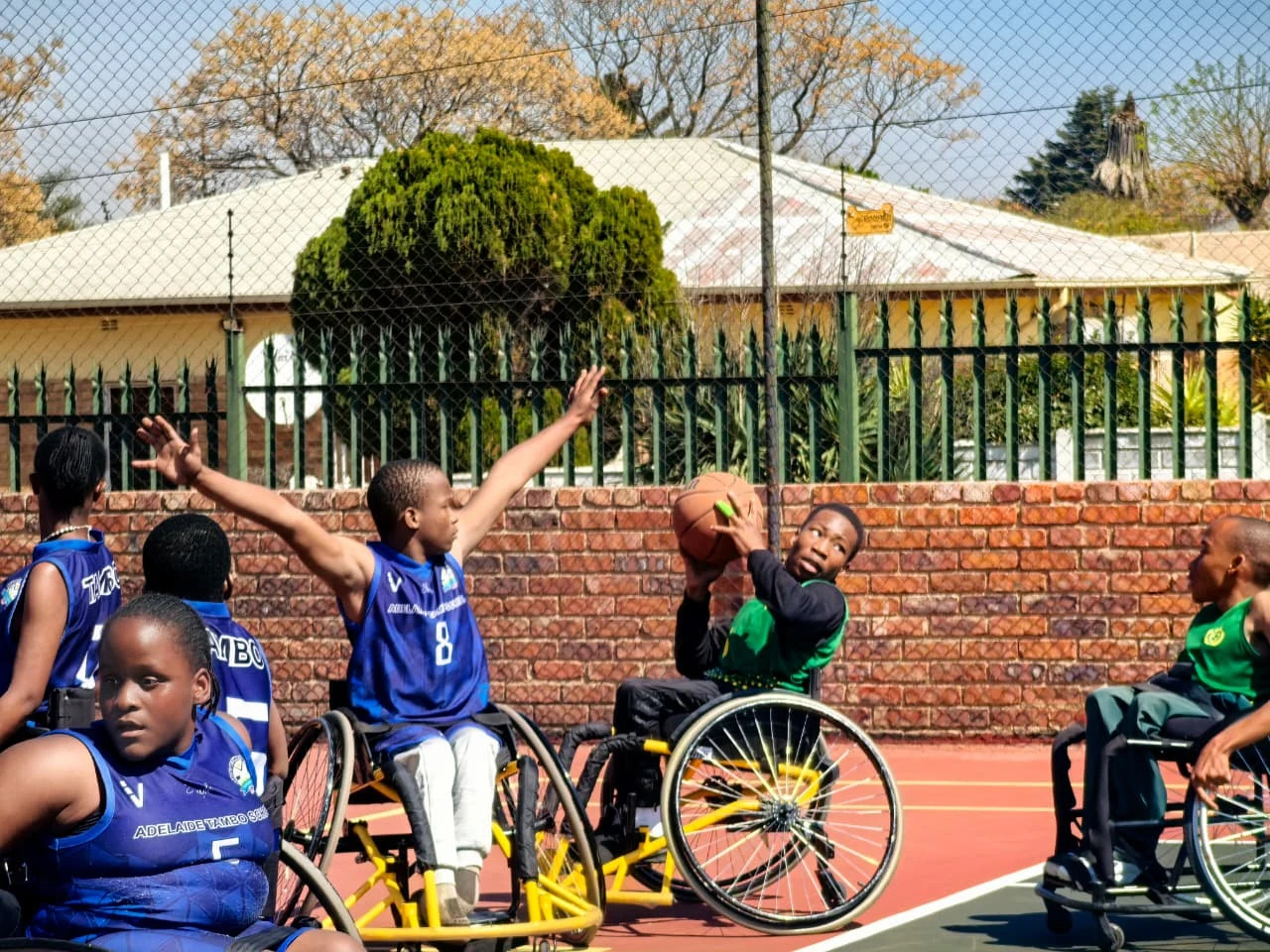 An original photograph retained from sports on the school website.