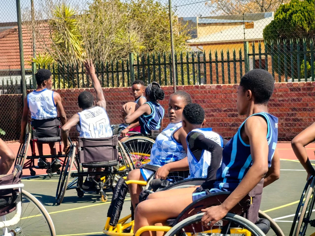 An original photograph retained from sports on the school website.